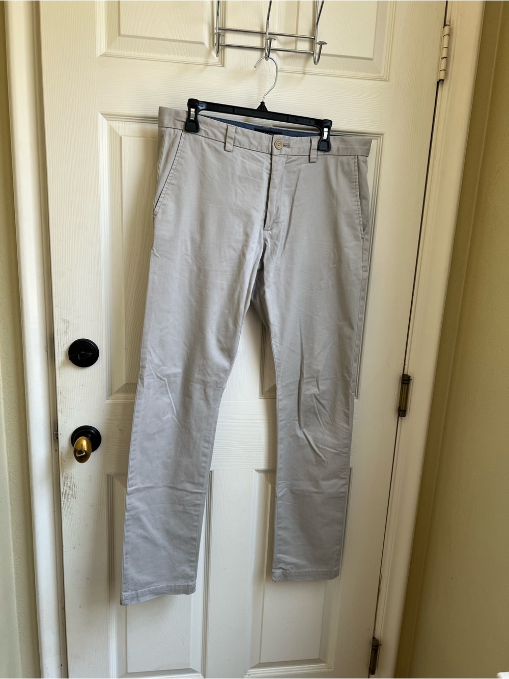 Banana Republic Light Gray Slim Chinos